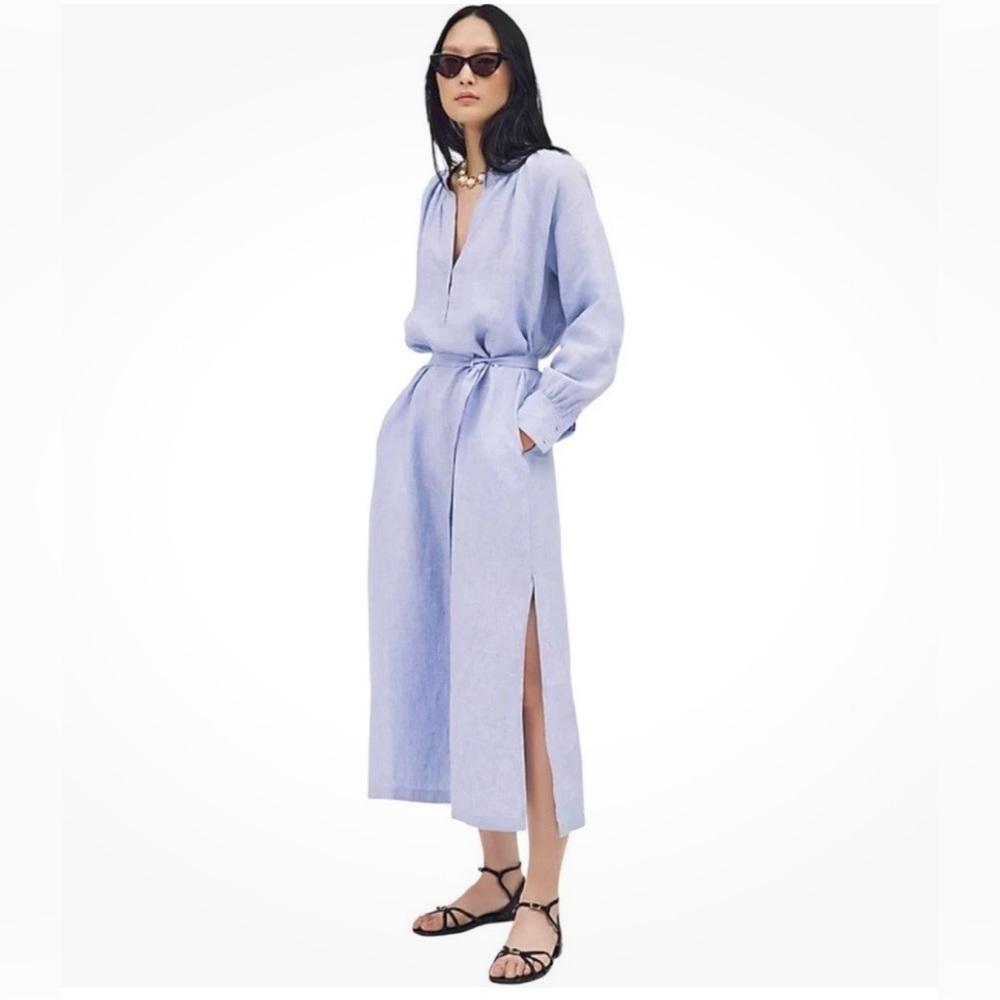 NWOT J. CREW Cabana dress 100% linen